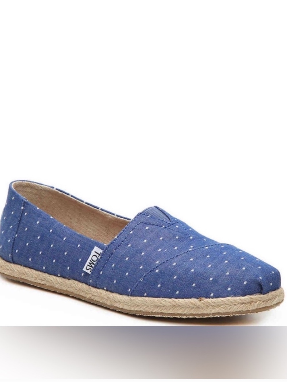 TOMS Alpargata Classic Slip-On Espadrilles Denim Chambray Size 7.5